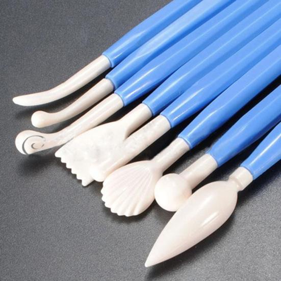 8 buc. stilou pentru fondant cu flori, ușor pentru matriță de ciocolată, culoare solidă, model bricolaj, pix pentru tăiere fondant, simplu, dublu, de calitate alimentară