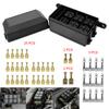 Auto Replacement Part Accessories For Car Truck Trailer Black Circuit Protector Terminal Holder Block 6 Way Fuse Relay Box
