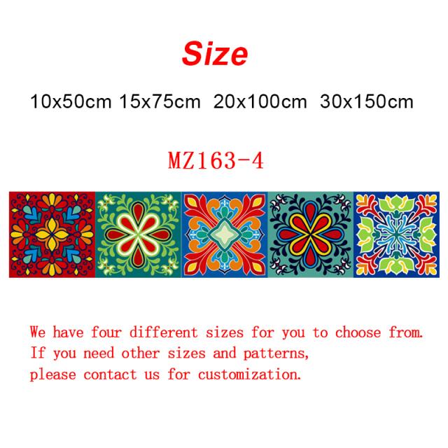 

Красочный узор, керамическая плитка, стикеры на стену, столы, ванная комната, кухня, домашний декор, наклейки на стены, водостойкая пленка и палочка, ПВХ, художественная фреска 10cmX50cmX1pc зелёный