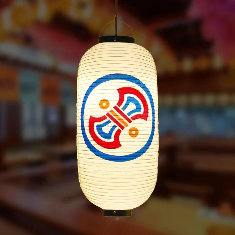 Japanese Style 25x50cm PVC Waterproof Lantern Sushi Ramen Izakaya Korean Cuisine Restaurant Pub Decor Hanging Lantern Outdoor