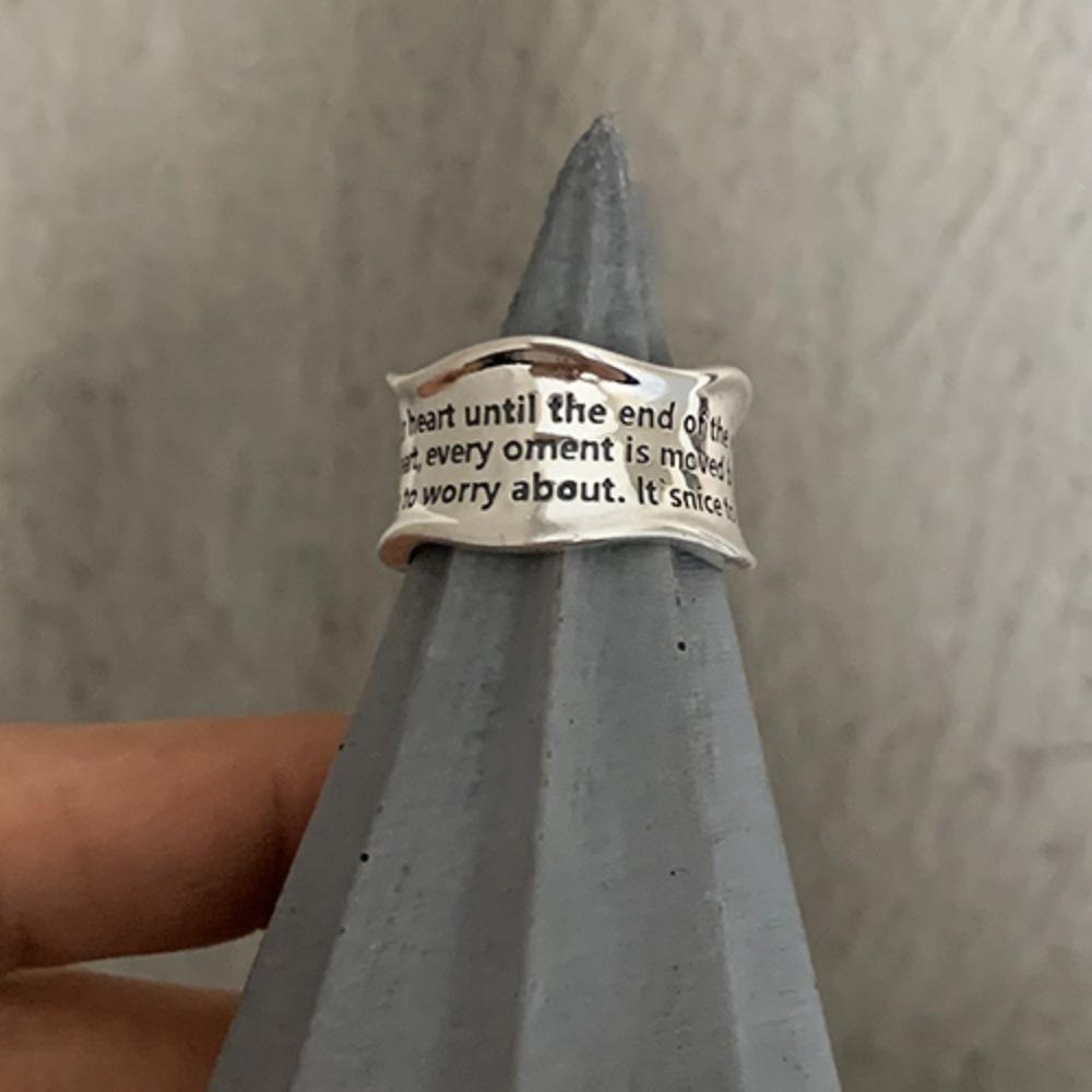 Xiaohongshu S925 Sterling Silver Women's Luxury Ring - Niche Design, Non-Fade Index Finger Fashion.