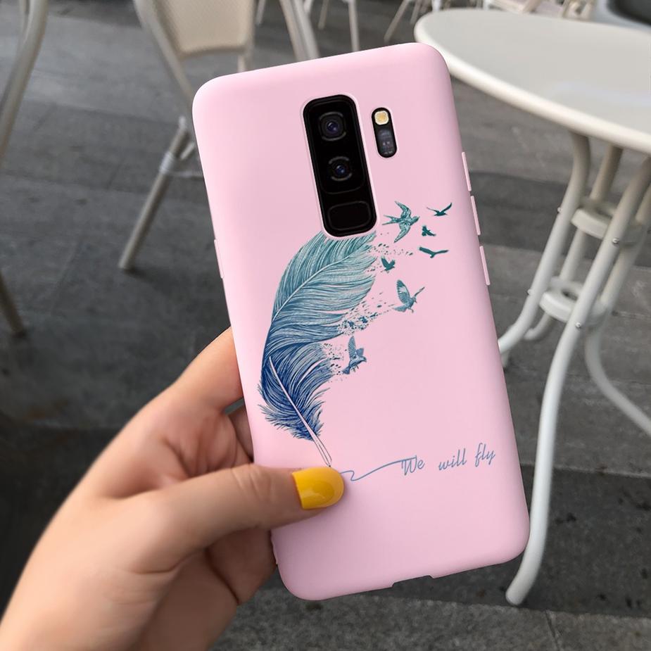 For Samsung Galaxy S9 S9+ Case Cute Fashion Cartoon Girls Cover Silicone Soft TPU Phone Case For Samsung S9 Plus S9+ Fundas Capa