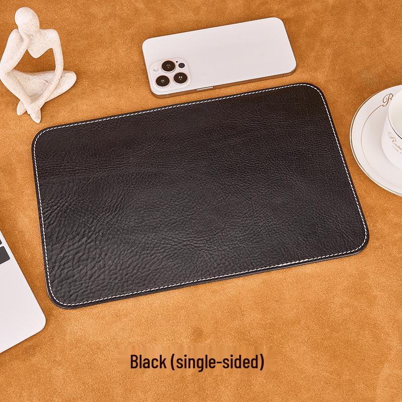 Очень большой кожаный коврик для стола - Премиальный на ощупь коврик для клавиатуры и мыши для офисного, домашнего или учебного стола