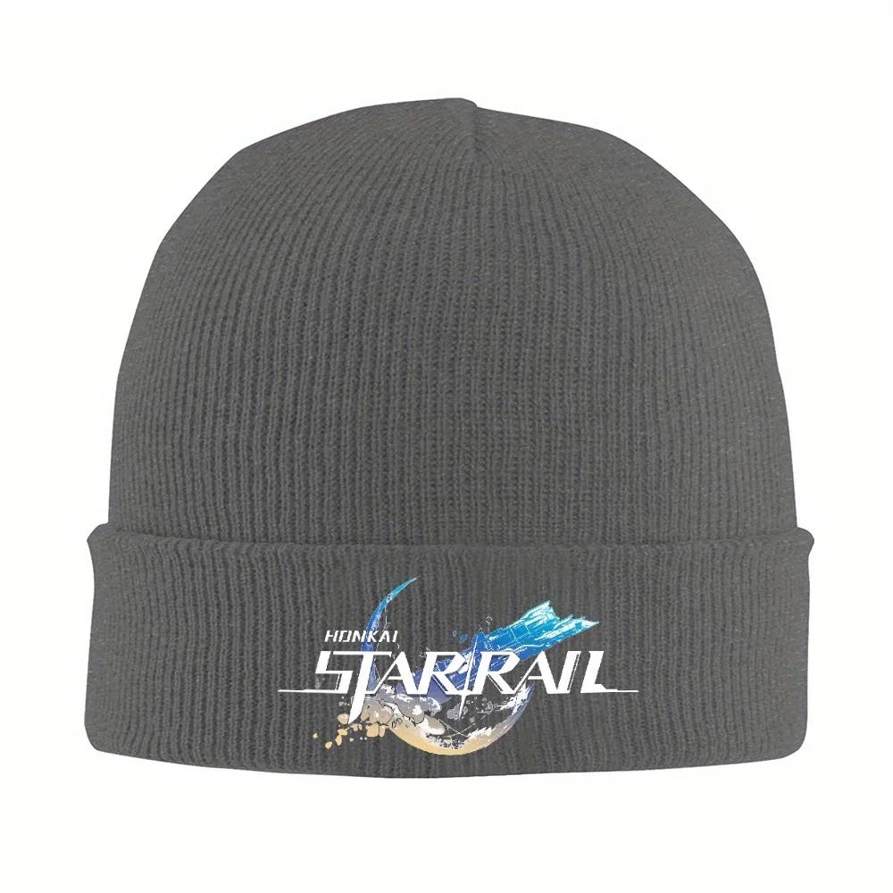 pc Honkai Star Rail Logo Game Beanie Hat For Warm Winter Skull Knitting Hat Cap