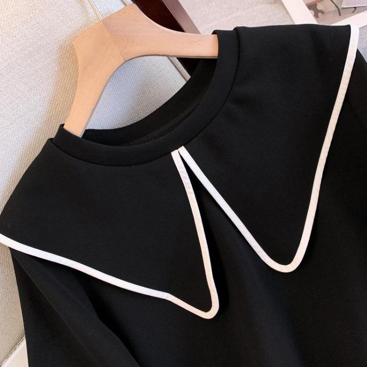 Doll Top Collar Casual Women's Loose Fleece Jacket Sweatshirt