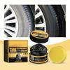 Tire Coating Paste Creative Car Tire Retreading Cleaning Agent Brightener Polishing Car Shiny Maintenance Tire Cream Paste G7U8