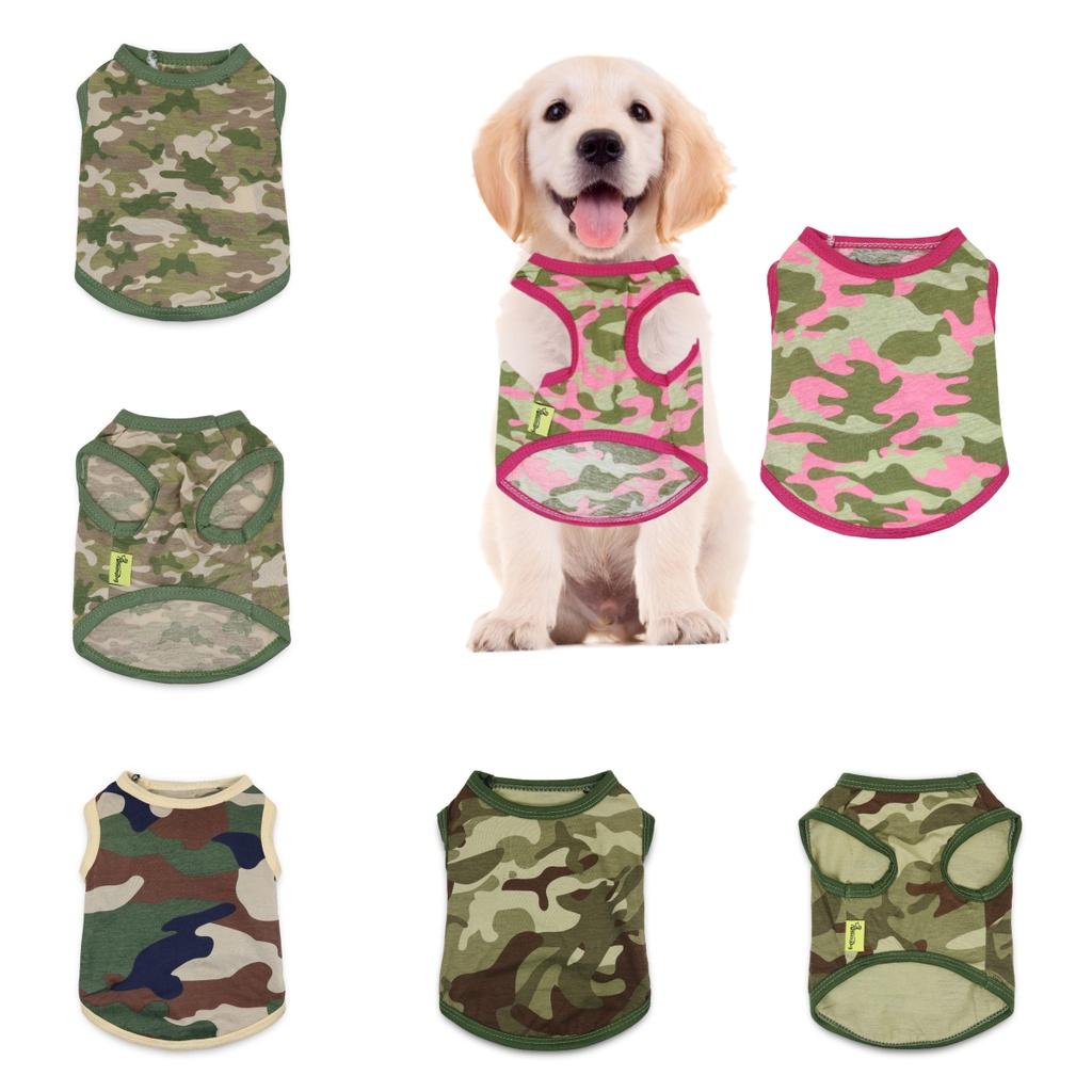 High-quality Drooling Dog Camo Pet Clothing In Cotton Material Available In Multiple Colors