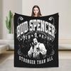 Bud Spencer Foto Flanelldecke Italienischer Schauspieler Weiche Warme Überwurfdecke für Draußen Reisen Büro Tagesdecke Sofa Bettbezug