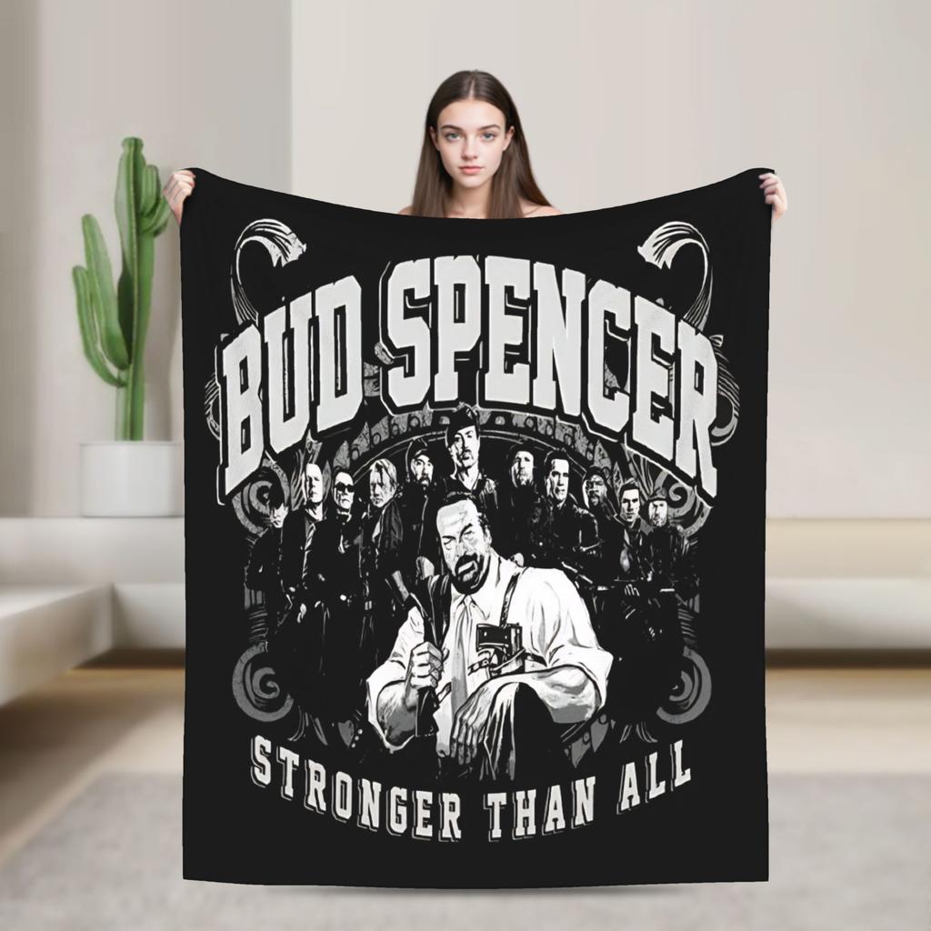 Bud Spencer Foto Flanelldecke Italienischer Schauspieler Weiche Warme Überwurfdecke für Draußen Reisen Büro Tagesdecke Sofa Bettbezug