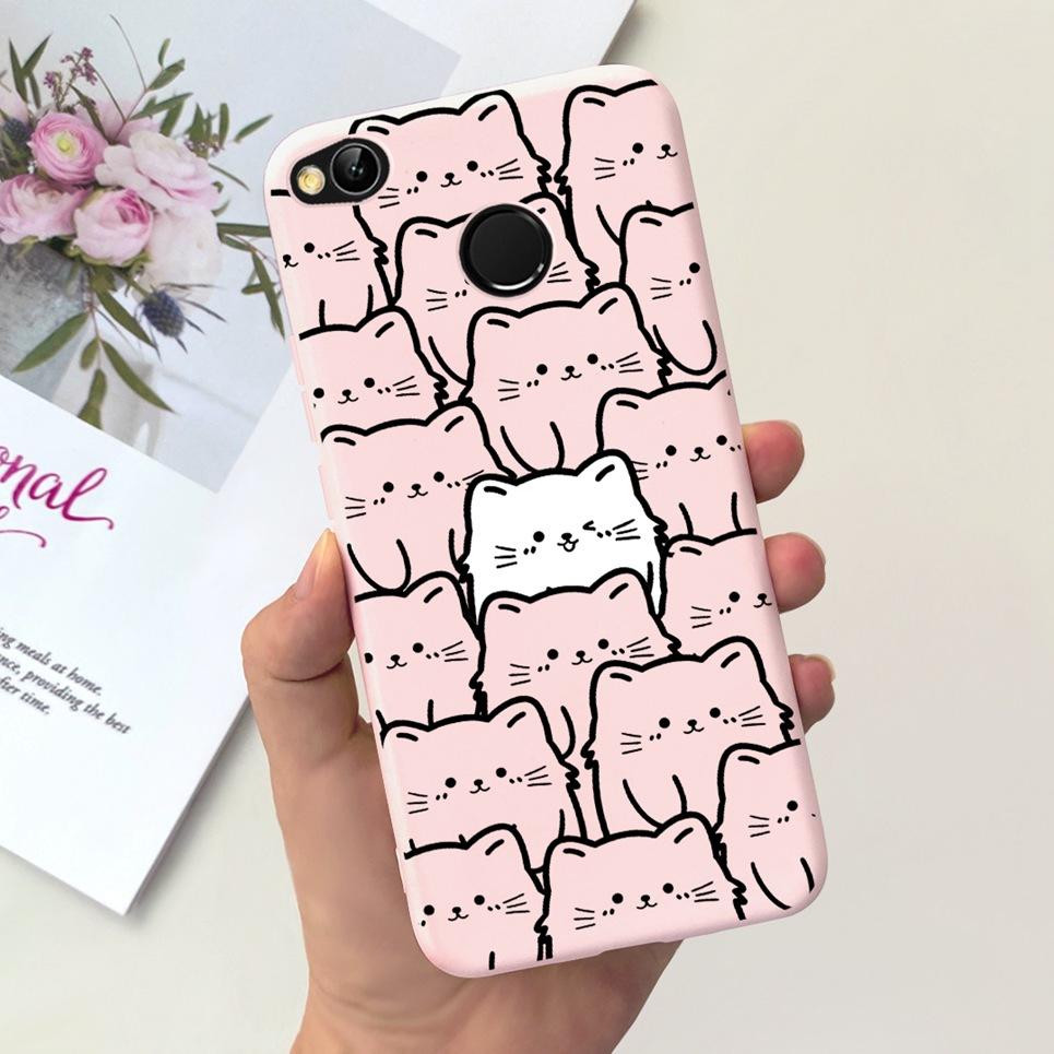 For Cover Xiaomi Redmi 4X Phone Case 2023 New Fashion Black Cat Sky Astronaut Back Bumper Soft Silicone TPU For Redmi4x 4 x
