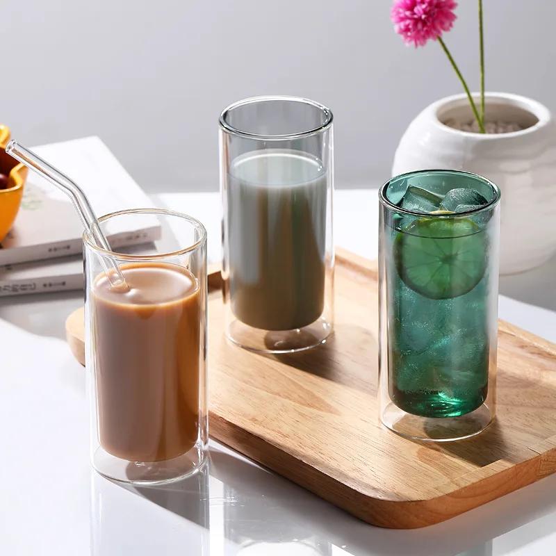Thickened Double-layer Glass Mug Cups Cup of Coffee Glasses for Drinks Personalized Gift Unusual Tea Cup Set Cups and Mugs Beer