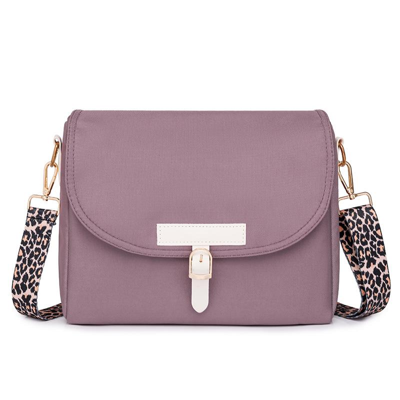 

Women s Shoulder Bag Leopard Print Large Capacity Crossbody Bag Small Square Bag фиолетовый