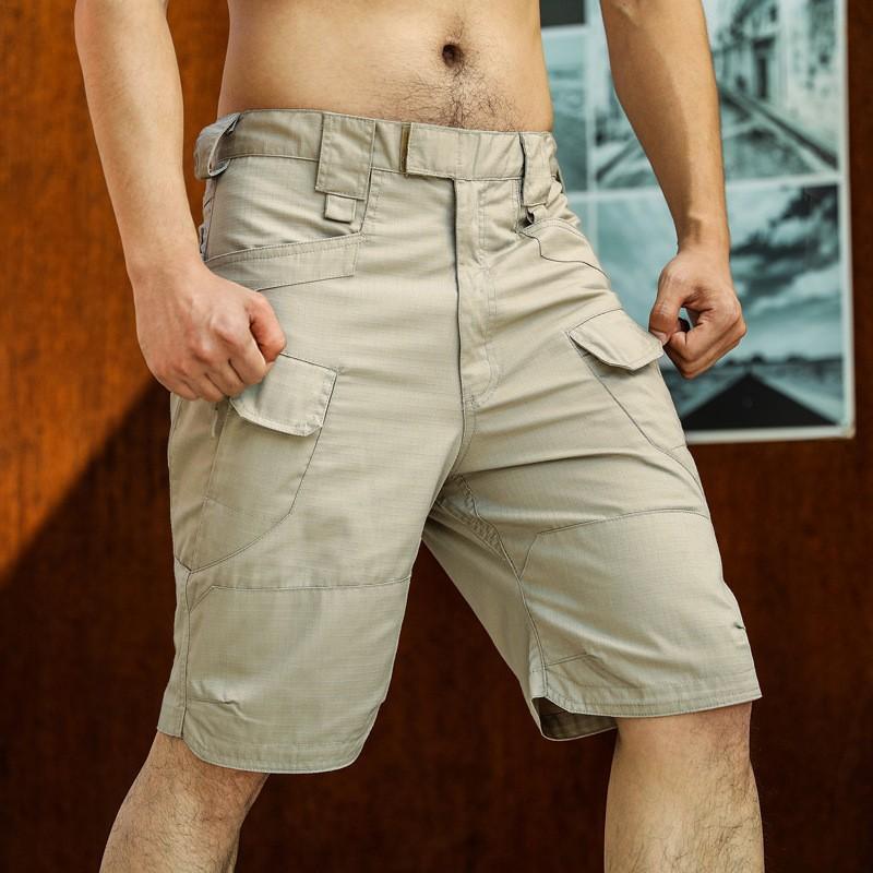 

Men Urban Al Shorts Outdoor Waterproof Wear Resistant Cargo Shorts Quick Dry Multi Pocket Plus Size Hiking Pants XL хакі
