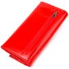 Helles Damenportemonnaie aus echtem Glattleder CANPELLINI Wallet 21626 Rot