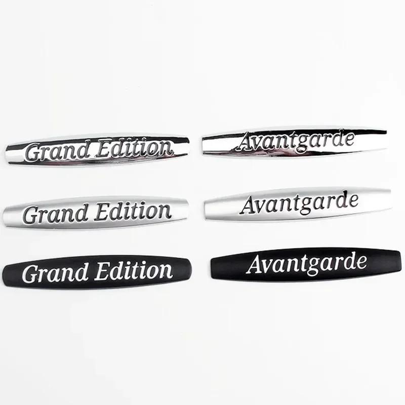 For Mercedes Benz 3D Metal Grand Edition Avantgarde Letters Side Fender Emblem Badge Sticker Decals for Mercedes Benz W204 W205 W213 W211 W210 ML