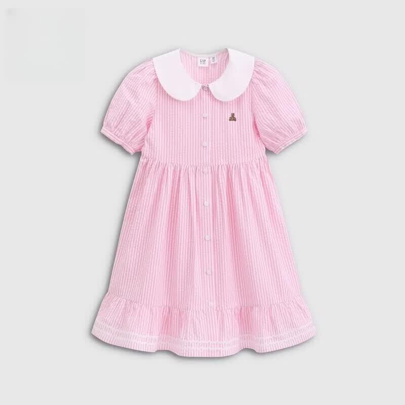 Gap Girls' Pure Cotton Bear Seersucker Suspender Dress