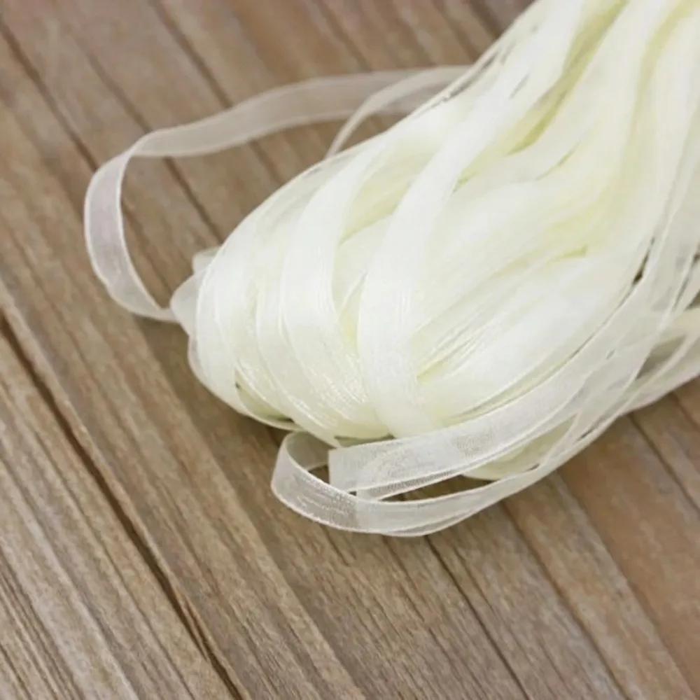 Nastri in Filo a Coda di Pesce da 10 Iarde Bordo Ondulato Pieghettato Nastro in Chiffon Materiale per Confezionamento Regali Decorazioni Fiori per Matrimoni Feste di Compleanno Fai da Te