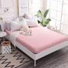 Fitted Sheets, Cotton Fitted Sheets, Bedspreads, Solid Color 13372 Pure Cotton Single Fitted Sheets, 120*200+25, Fitted Sheet Height