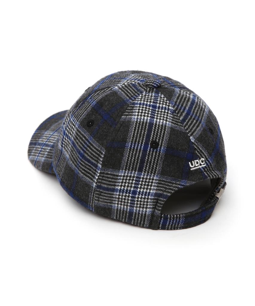 Eondeokeonteulol Logo Check Ball Cap Union Udc / Authentic B B / Navy Tartan
