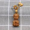 Success Buddhism Buddha Guanyin Engraving Bag Pendant Keychain Keyfob Car Accessories Key Ring