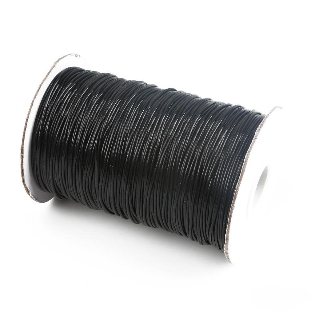 15m 1mm Korean Waxed Cord Faux Leather for DIY Bracelets & Necklaces