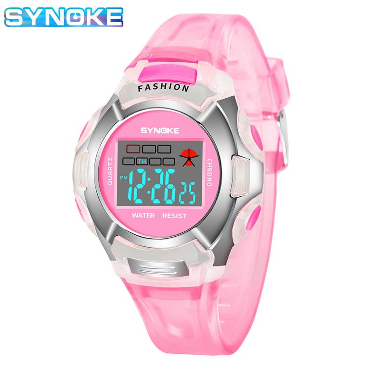High Quality Kids Watches 3Bar Waterproof Outdoor Sport Children Watches Fashion Digital Watch Relogio Masculino SYNOKE 99329