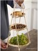 Handmade Bamboo Multi-Layer Storage and Serving Basket