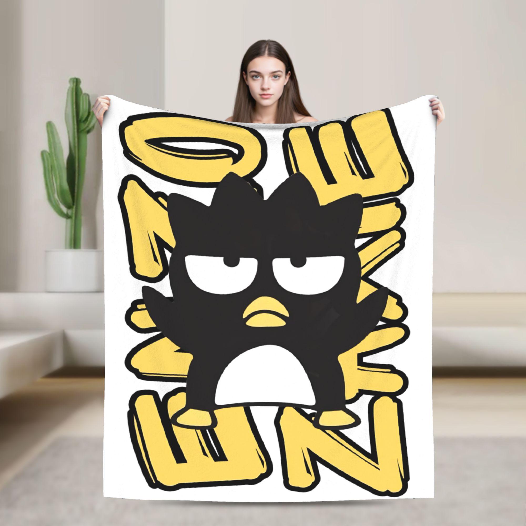 

Badtz Maru Cartoon Blankets Flannel Warm Throw Blanket for Airplane Travel Bedspread 100x150cm