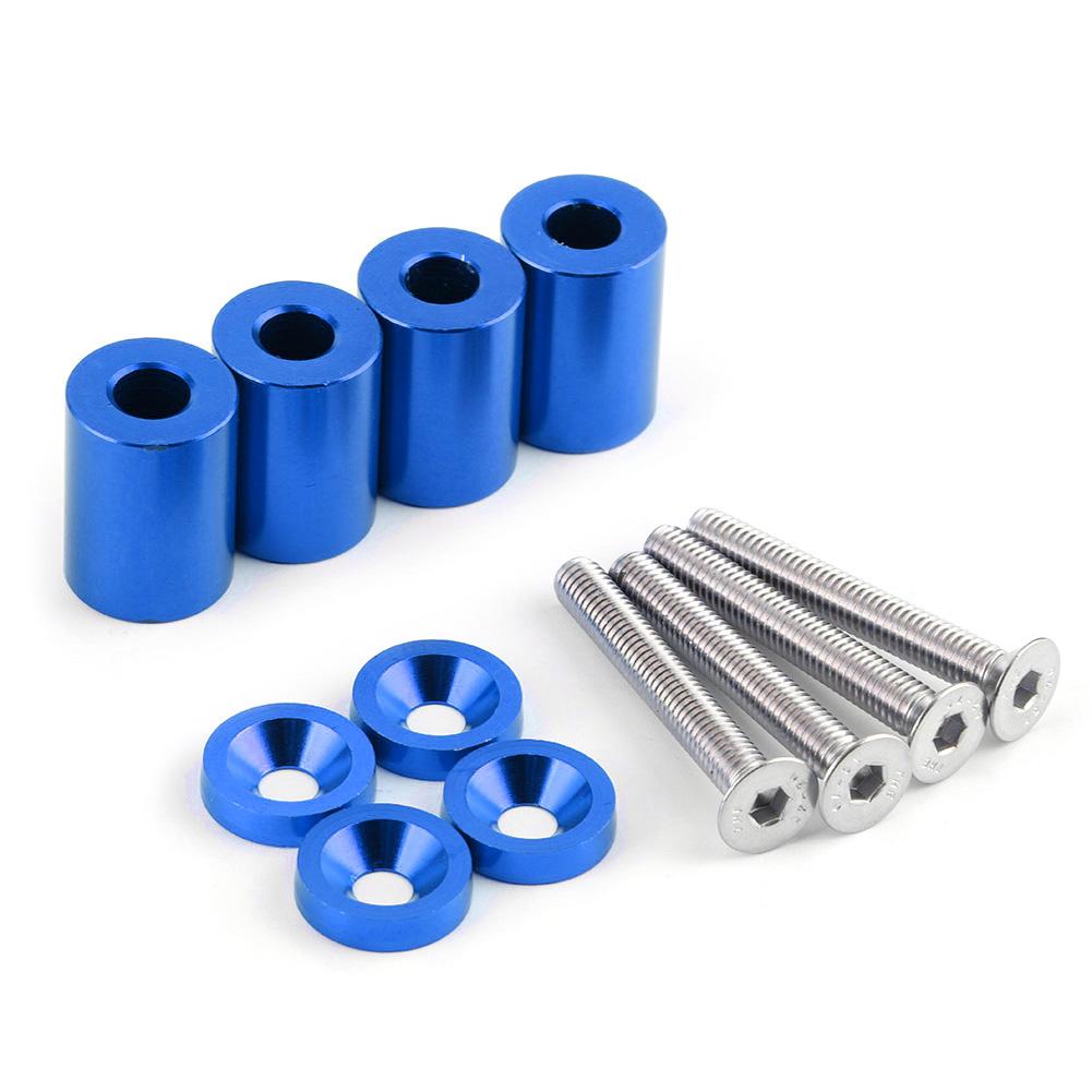 

Aluminum Alloy Bonnet Raisers Hood Vent Spacers Screws Kit Modified Parts for Racing Car синий