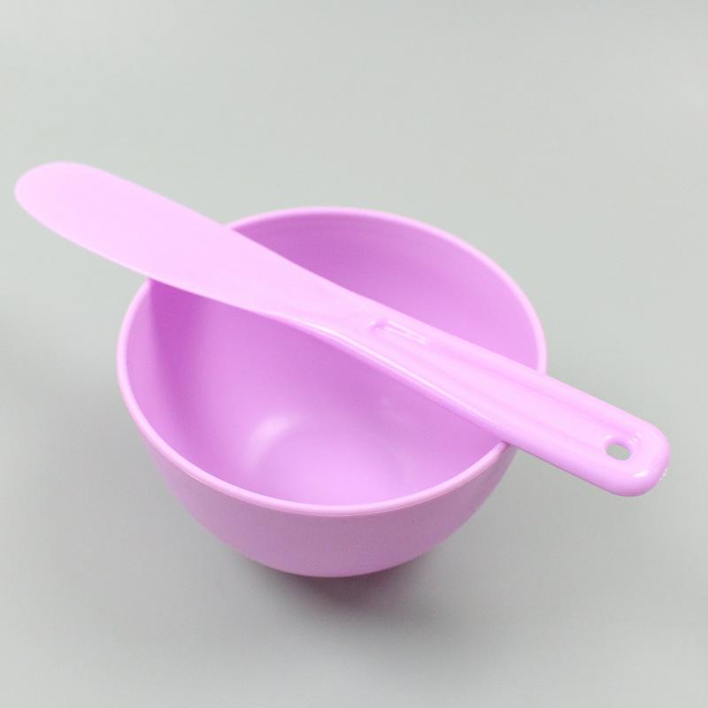 Plastic Makeup Mixing Bowl with Applicator Stick Medium Size Set for DIY Face and Creams