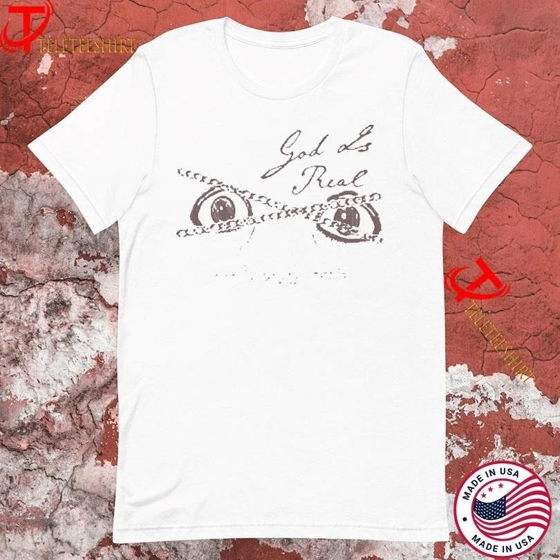 Cameron Winter God Is Real Eyes White Cotton S5xl Tshirts Cs148 S
