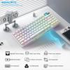 Womier Wireless Gaming Connection 8000mAh Mechanical Gasket PBT Volume Control Million Color RGB LED Compatible Keyboard, 3-Way (BT5.0/2.4G/Wired),