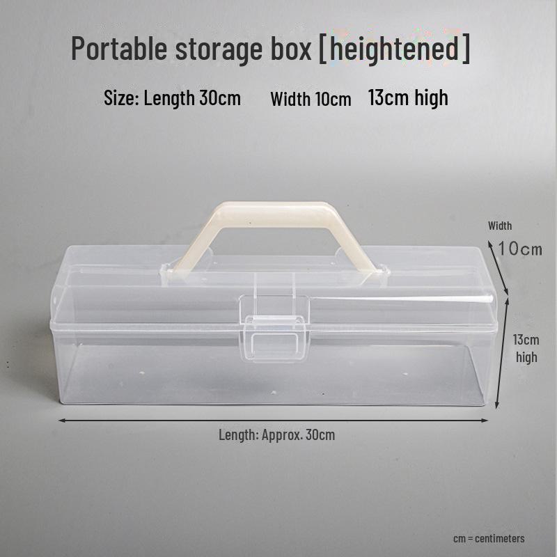 

Портативный ящик для хранения принадлежностей для каллиграфии с пылезащитной крышкой и прозрачным дизайном для художественных кистей и аксессуаров. Heightened portable tool box