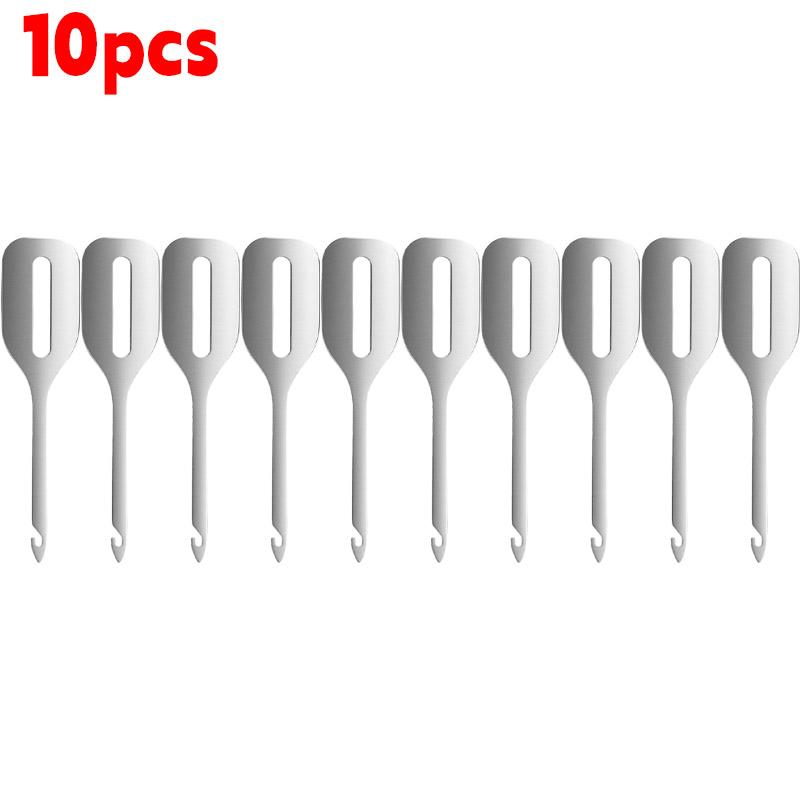 

10-100pcs Stainless Steel Quick Threading Devices DIY Handcraft Cross Stitch Needle Threader Embroidery Apparel Sewing Tools