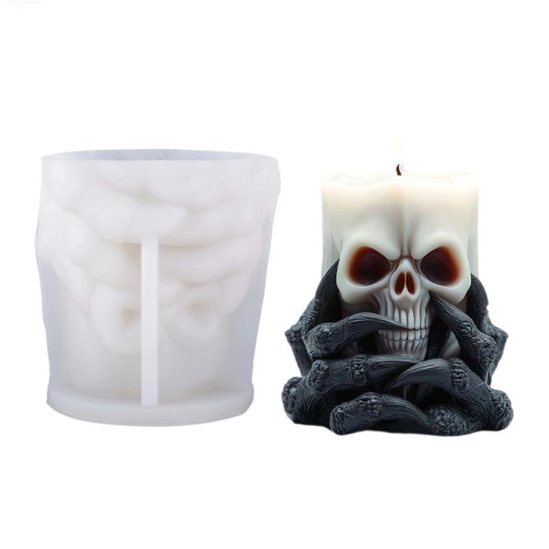 

Candle Mold Ghosty Silicone Mold for Candle Making Halloweens Candle Mold for Diys Handmade Soap,Aromatherapys 1