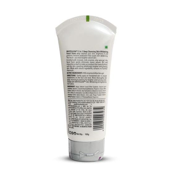 Lotus Herbals 3 In 1 Deep Cleansing Facial Foam 100g (Pack of 2)
