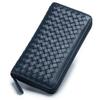 New Fashion Classic Hand-woven Long Wallet Women's Wallet Large Capacity Men's Zipper Clutch