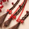 Tassel Children Braided Ponytail Chinese Style New Year Headwear Ancient Hanfu Red Hairpin