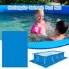 Ground Cloth Swimming Pool Cover Cloth Durable PE Swimming Pool Tarpaulin Easy To Store Multi-Purpose Rectangular Pool Ground