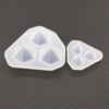 Forma ve tvaru diamantu 3D DIY Silikonová pryskyřice Epoxidová forma s kamínky