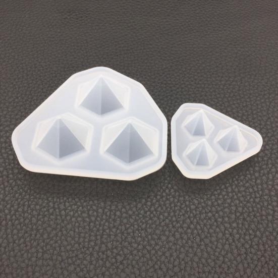 Forma ve tvaru diamantu 3D DIY Silikonová pryskyřice Epoxidová forma s kamínky