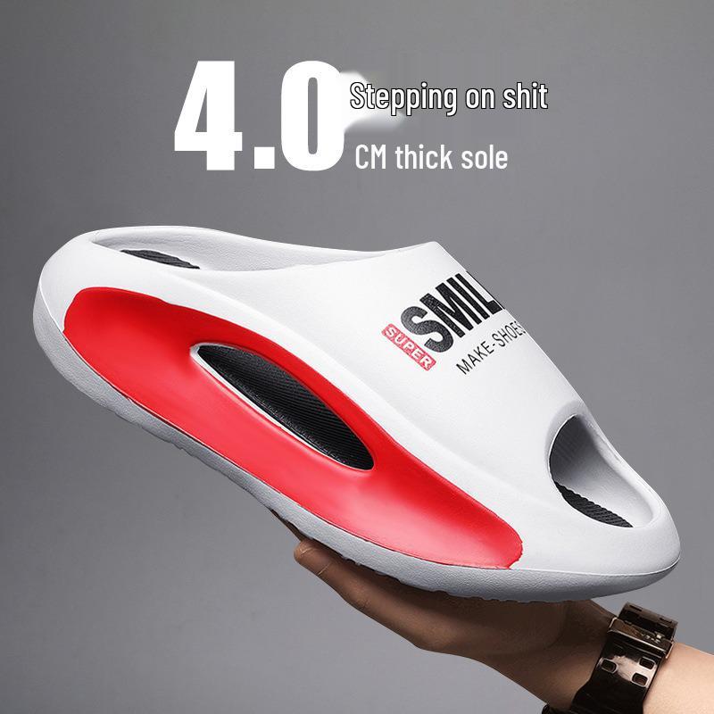 

Мужские летние пляжные сандалии - Модные шлепанцы с толстой подошвой в виде самолета, большого размера 44/45 Runs Small