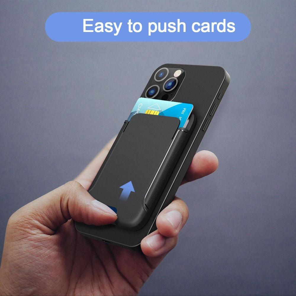 Strong Adsorption Magnet Phone Card Holder for iPhone 16 15 14 13 12 ProMax Universal
