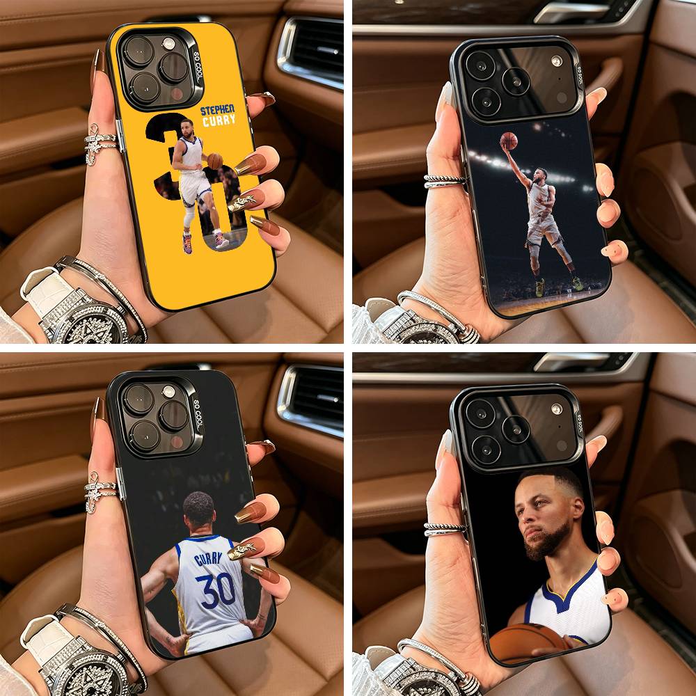 30 Stephen- C-Curry Phone Case For IPhone17 16 11 12 13 14 15 16 Pro Max Plus Cover Colored Silver Funda Bumber