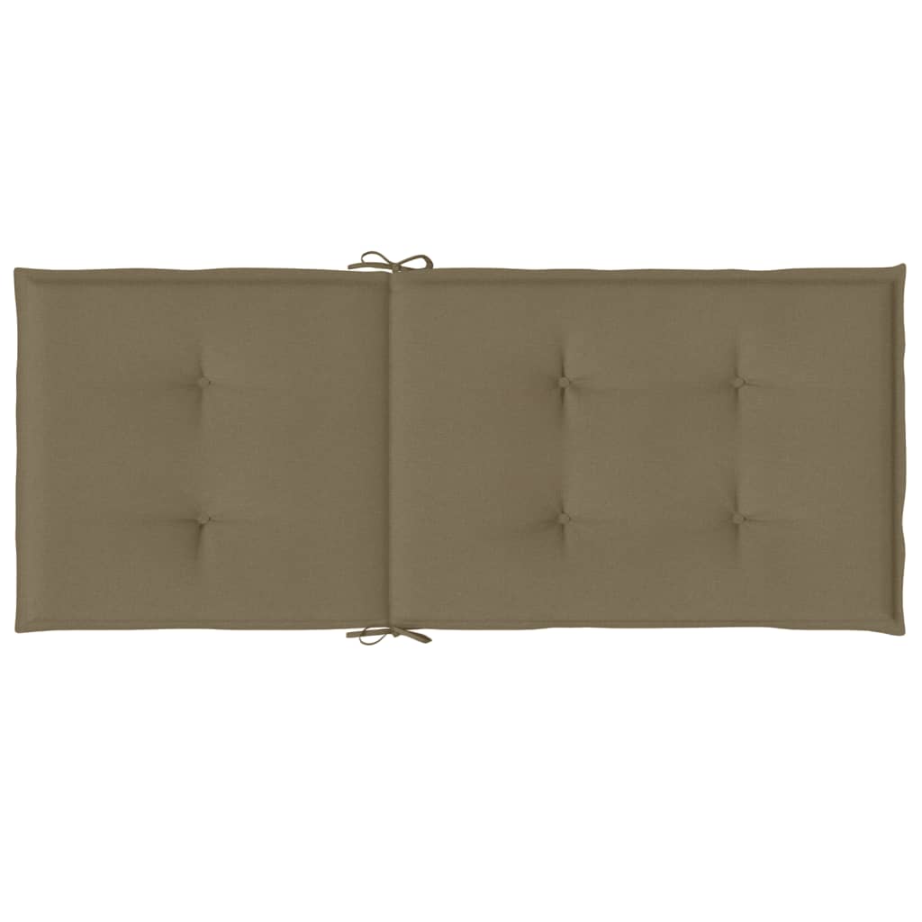 Hochlehner Cushions 2 Pcs Melange Taupe 120 X 50 X 4 Cm Fabric