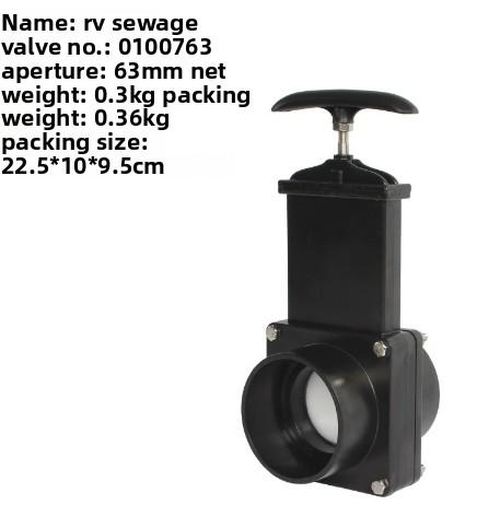

Dual-Function Drain Valve for RV Clean, Sewage & Black Water Tanks (Durable, Corrosion-Resistant, Easy to Install) 50MM