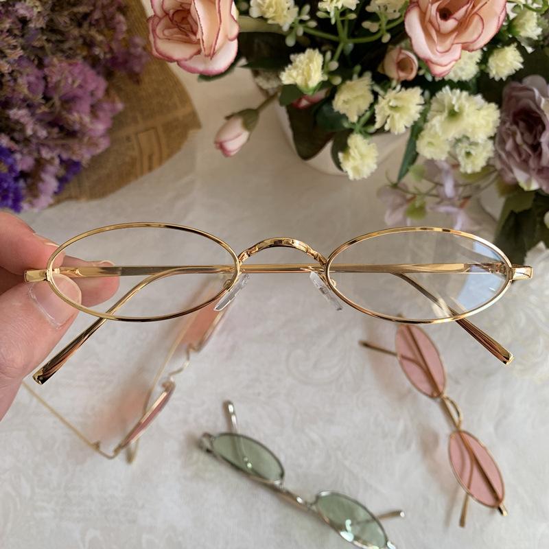 

JYL TS Oval Sunglasses Unisex UV Protection European Small Frame 8780 A-5105 коричневою кольору