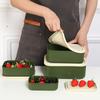 Food-Grade Silicone Lunch Box Microwave Heating Preservation Box Storage Box Sealed Lunch Lunch Box Food Preservation Box