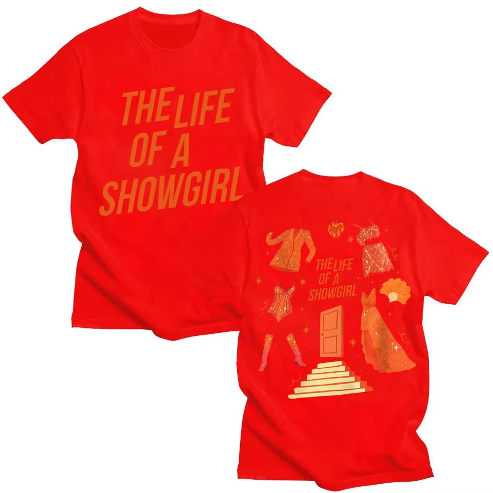 The Life of A Showgirl 2025 New Album T Shirt Men Women New Era Trendy High Quality Short Sleeve Casual Cotton Oversized Tshirts
