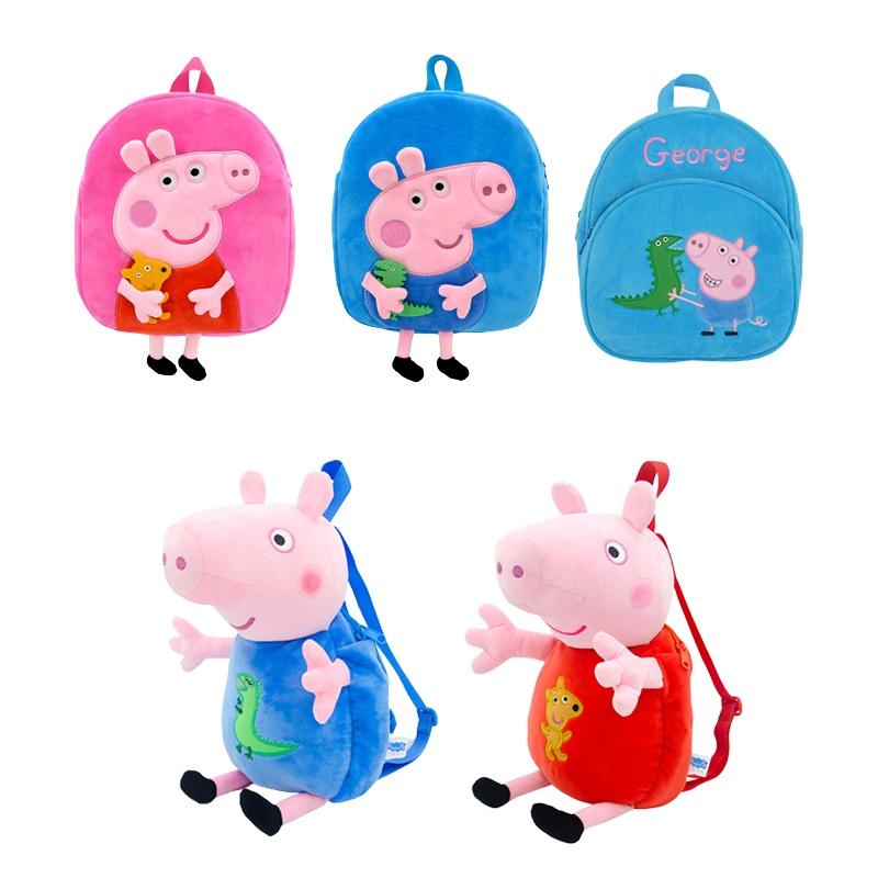 Adorable Peppa Pig 3d Plush Backpack For Kids Soft And Super Cute